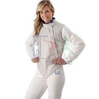 Electric foil jacket PBT - WHITE INOX, washable for women
