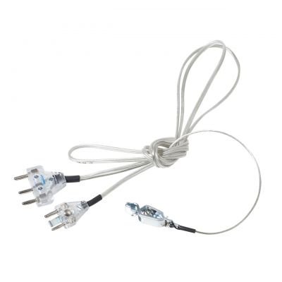 Uhlmann Foil/Sabre Bodycord "Silver" With Transparent Cable Plugs
