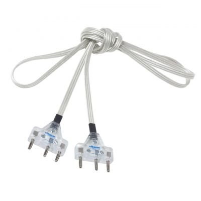 Uhlmann Epee Bodycord "Silver" With Transparent Cable Plugs